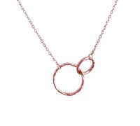 melovely Mum Baby Necklace - Forever Connected - Symbol Chain for Pregnant Women & Mums - Gift for Pregnancy, Birth or Mother's Day - in Silver, Gold & Rose Gold, Einstellbare Länge: 42-50 cm