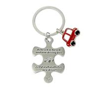 MELOYOLO Passed Driving Test Gifts | A Lovely Present For New Drivers | Drive Safe Keyring Suitable For Women Girls Daughter Sister