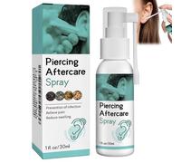 MELOYOLO Piercing Aftercare Saline Spray 30ml | Soothing Cleaning Solution for Ear, Nose, Tongue & Navel Piercings, Pain Relief Mist | Suitable for New Piercings