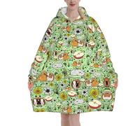 MELPHI Guinea Pig Print Blanket Hoodie Suitable For Valentine'S Day, Thanksgiving, Christmas, New Year And Other Cold Seasons.