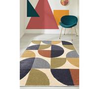 Melrose Abstract Shape Multicoloured Patterned X-Large Indoor Area Rug 200/290Cm