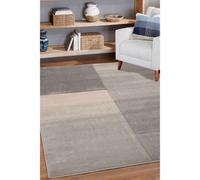 Melrose Big Grey Blocks Geometric Design Small Indoor Area Rug 080/150