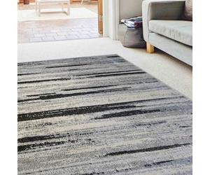 Melrose Chateau Soft Watercolour Grey Large Indoor Short Pile Rug 160/230