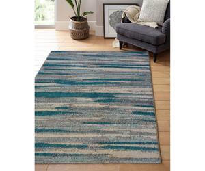 Melrose Chateau Watercoloured Duckegg Indoor Area Rug - 120X170Cm