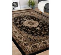 Homemaker Victoria Traditional Rug Black 160x230cm Black