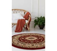 Homemaker Victoria Traditional Red 133X133 Rug, Red