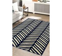 Melrose Colorama Herringbone Navy Small Indoor Area Rug 080/150Cm