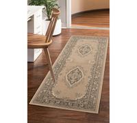 Melrose Colorama Natural Traditional Design Area Runner Rug 067/200Cm