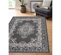 Melrose Colorama Traditional Design Grey Area Livingroom Rug 120/170Cm