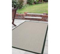 Melrose Eden Border Monochrome Indoor Outdoor Medium Area Rug 3mm Pile Height - 120/170Cm