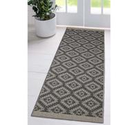 Melrose Eden Genesis Silver Indoor Outdoor Area Runner Rug 3mm Pile Height - 67/300Cm