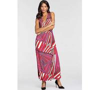 Melrose Graphic Print Maxi Dress Pink Print