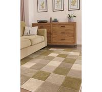 Melrose Green Blocks Geometric Design Large Indoor Area Rug 160/230Cm