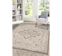 Melrose Mateo Traditional Vintage Look Grey Design Indoor Large Area Rug 160/230Cm