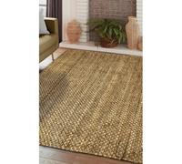 Melrose Modern Style Rugs Relay Natural Jute Hardwearing Durable Indoor Style Medium Area Living Room 10mm Pile Height - 100X150Cm