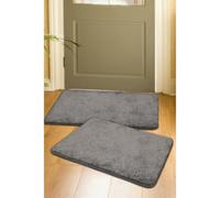Melrose Relay Classic Mixed Fibres Grey Indoor Area Mats 050/080Cm 2-Pack