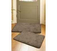 Melrose Relay Classic Mixed Fibres Latte Indoor Area Mats 050/080Cm 2-Pack