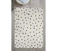 Melrose Spotty Grey Shaggy High Pile Large Area Indoor Rug 160/230Cm