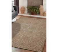 Melrose Summer Diamonds Latte Low Pile Height 3mm Indoor Outdoor Large Area Rug - 160/230Cm