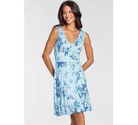 Melrose Summer Floral Dress Blue Print