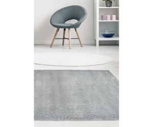 Melrose Super Soft Venus Shaggy Snuggly Plain Grey Area Rug 120/170Cm