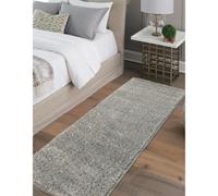 Melrose Super Soft Venus Shaggy Snuggly Plain Grey Area Runner Rug 060/200Cm