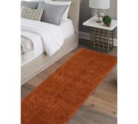 Snug Plain Terracotta 60X200cm Rug, Orange