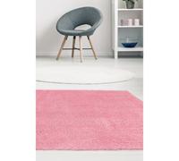 Melrose Super Soft Venus Shaggy Snuggly Plain Pink Area Rug 080/150Cm