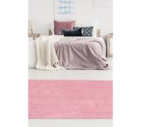 Melrose Super Soft Venus Shaggy Snuggly Plain Pink X-Large Area Rug 200/290Cm
