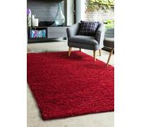 Melrose Venus Shaggy Red High Pile Medium Area Rug 080/150Cm