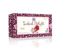 Mel's Kitchen Turkish Delight with Rose Flavour 350g - Luxury Traditional Confectionery in Gift Box | Vegan | Glucose Syrup Free | Halal | Gelatine -Free | Gluten - Free