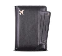 Melsbrinna Passport Holder with Card Pocket, black, Fashion