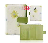 Melsbrinna Rfid Passport Holder for Travel women/Men, Cute Passport Wallet Rfid Blocking Card Slots, Rfid Passport Cover/CaseTravel Wallet, Passport Book Holder, floral green a, Cute