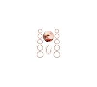 Melshabt 10Pcs 18G Nose Rings Hoops Surgical Steel Seamless Hoop Cartilage Daith Tragus Septum Sleeper Earrings Silver Gold Black Rose Gold Hypoallergenic Body Piercing Jewelry for Women Men 6-10MM