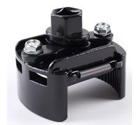 MELSTOM Adjustable Oil Filter Wrench, 2-3/8 to 3-1/8 inch (60-80mm), 1/2'' Drive Cap Style Universal Oil Filter Removal Tool, Ideal for Spin-on Oil Filters, Conduit, & Fittings