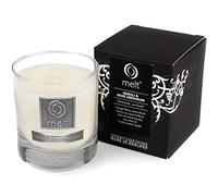 Melt Handpoured 'Neroli & Rose Geranium' Scented Candle in a Luxury Glass jar, White
