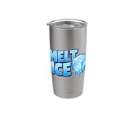 Melt Ice Climate Change Global Warming Slogan Stainless Steel Insulated Tumbler