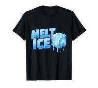 MELT ICE Melting Ice Cube Cool Summer Vibes T-Shirt