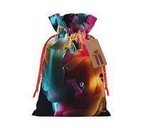 Melt In The Water Burlap Drawstring Gift Bag With Tag, Reusable Linen Pouch For Christmas, Birthday, Party, Small Gift Packaging S