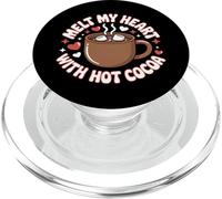 Melt My Heart With Hot Cocoa Christmas PopSockets PopGrip for MagSafe