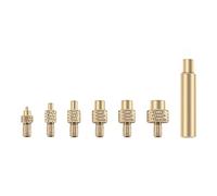 Melt Nut Assortment Kit Brass Pressure Heat Set Insert Nut M2 M3 M4 M5-M6-M8 3D Printer Knurled Embedment Indenter