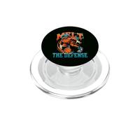 Melt The Defense Basketball Flame Player Court Graphic PopSockets PopGrip for MagSafe