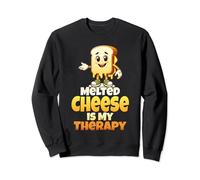 Melted Cheese Is My Therapy Grilled Cheese Sandwich Sweatshirt