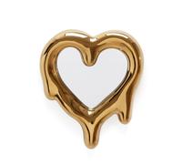Melted Heart Mirror Gold