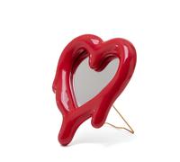 Melted Heart Mirror Red