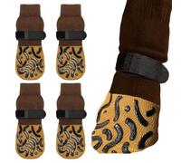 Melteine 2 Pairs Dog Socks Paws Stop Licking, Adjustable Dog Shoes, Dogs Grip Socks Pet Paw Protector, for Senior Dogs Hardwood Floors Indoor Walking (Yellow,S)