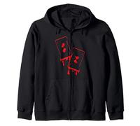 Melting Cards I Poker Player I Poker Cards I Poker Zip Hoodie