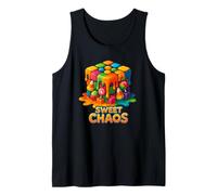 Melting Cube Madness Sweet Chaos Color Explosion Tank Top