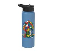 Melting Cube Speed Cubing Puzzle Funny Competitive Vintage Stainless Steel Insulated Water Bottle
