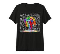 Melting Cube Speed Cubing Tee Vintage Puzzle Youth Math Boys Premium T-Shirt